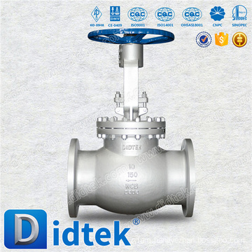 High quality 100% tested WCB 150lb flanged globe valve price